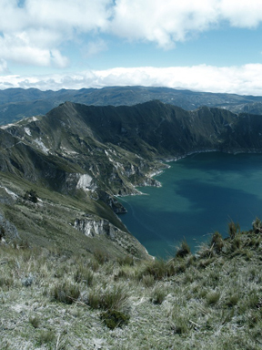 Volcanic crater in Ecuador