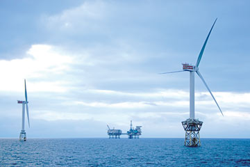 A deepwater wind farm