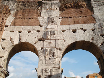 The Roman Colosseum in Italy