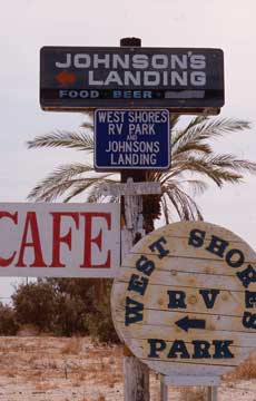 Photograph of road signs near the Salton Sea