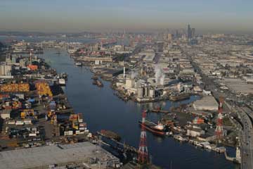 Photograph of Duwamish River estuarine delta in Seattle, Wash.