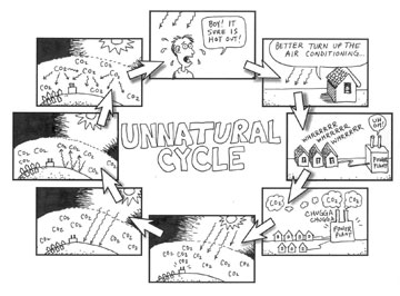 Cartoon Carbon Cycle