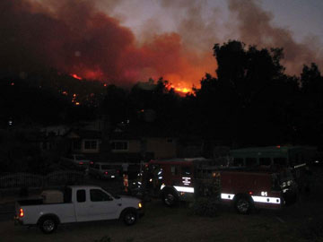 Ranch Wildland Fire in California
