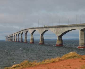 How are bridges built over water?