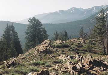 view atop the cement spur