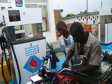 Gas station in Ghana
