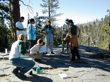 Paula Messina and students