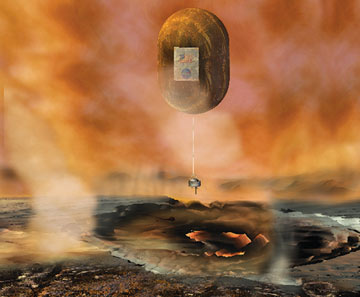 Artist's conception of the Venus In-Situ Explorer