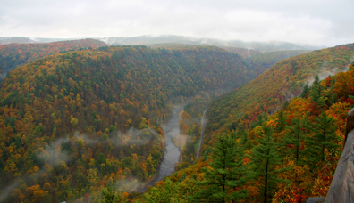 Pine Creek Gorge in fall